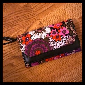 Vera Bradley Rosewood Trifold Wallet/Clutch